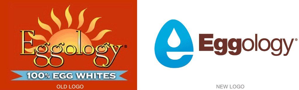 Old vs. New Eggology Logo