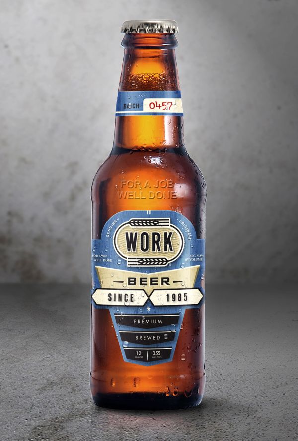 Work Beer Bottle