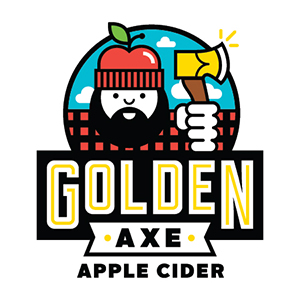 Golden Axe Apple Cider logo design by logo designer Mikey Burton for your inspiration and for the worlds largest logo competition