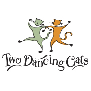 Two Dancing Cats logo design by logo designer Richards & Swensen for your inspiration and for the worlds largest logo competition