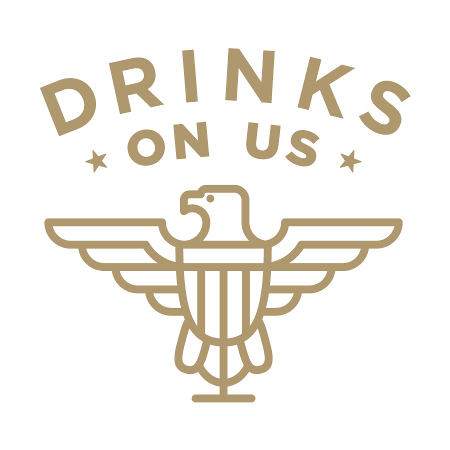 Drinks on US logo design by logo designer Genaro Design for your inspiration and for the worlds largest logo competition