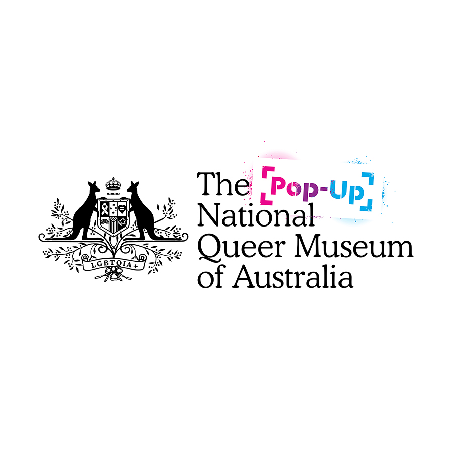 The Pop-Up National Queer Museum of Australia logo design by logo designer Studio Ink for your inspiration and for the worlds largest logo competition