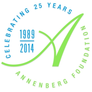 Annenberg Foundation 25 Years Anniversary Seal logo design by logo designer Brand Navigation for your inspiration and for the worlds largest logo competition