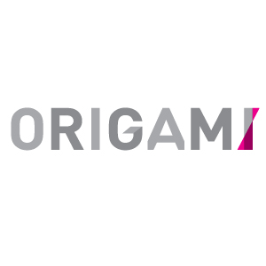 ORIGAMI logo design by logo designer CINDERBLOC INC. for your inspiration and for the worlds largest logo competition