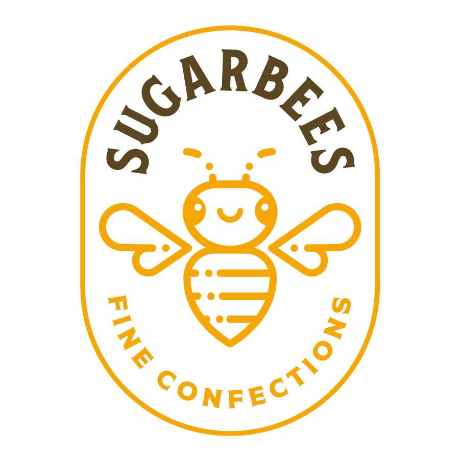 Sugarbees badge logo design by logo designer Slagle Design, LLC for your inspiration and for the worlds largest logo competition
