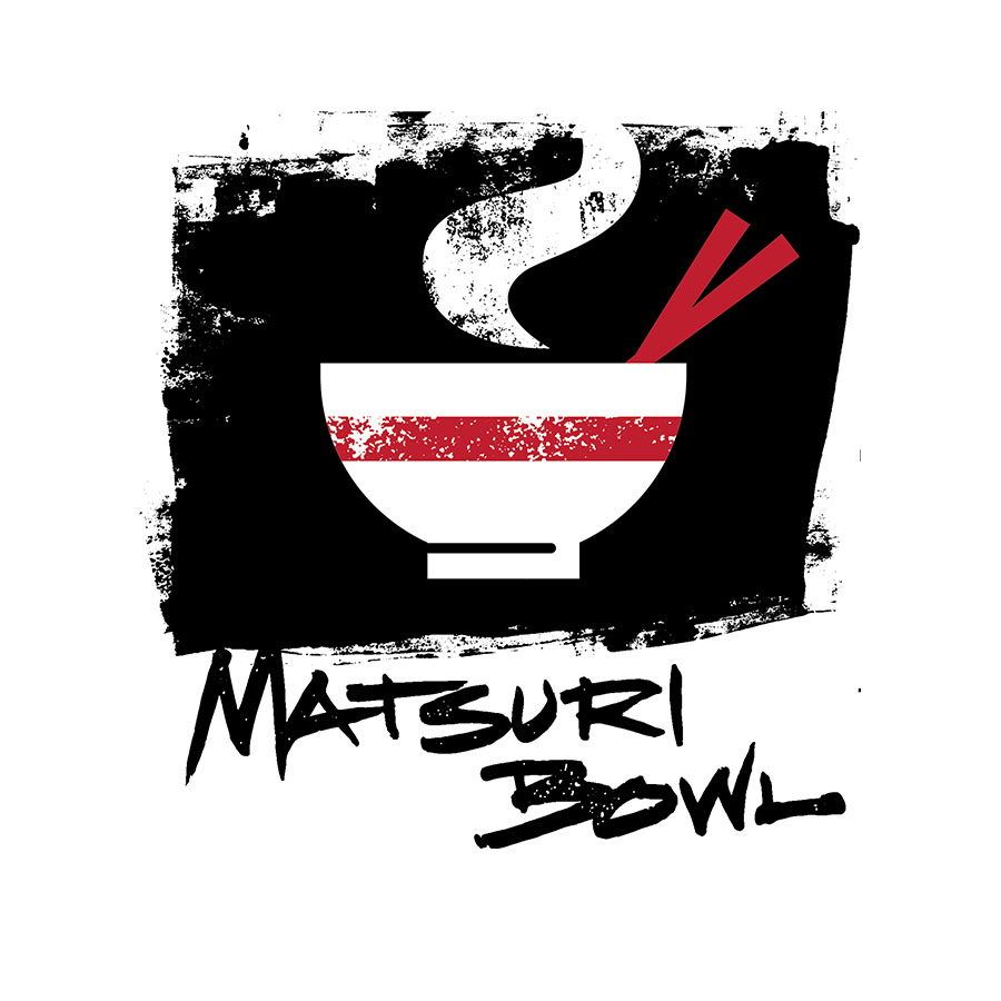 Matsuri Bowl logo design by logo designer Hubbell Design Works for your inspiration and for the worlds largest logo competition