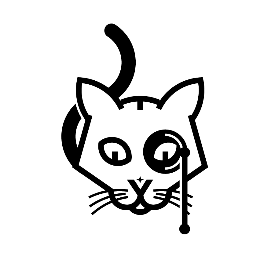 curious cat logo design by logo designer Emilio Correa for your inspiration and for the worlds largest logo competition