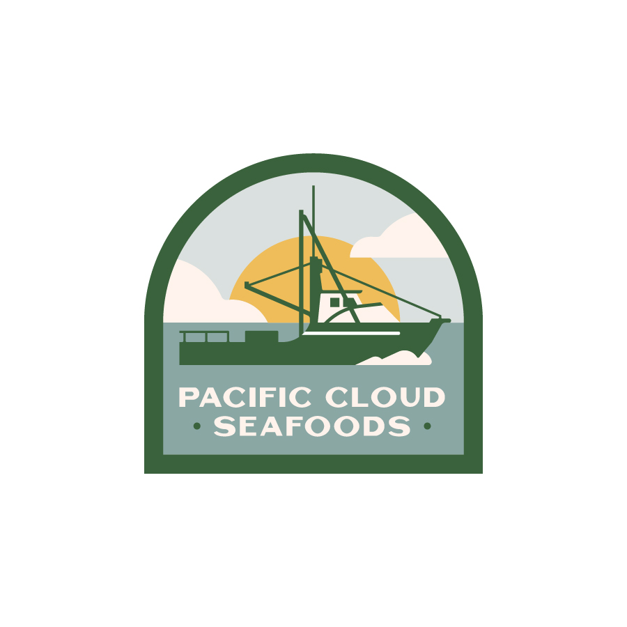 Pacific Cloud Seafoods logo design by logo designer Stronghold Studio for your inspiration and for the worlds largest logo competition