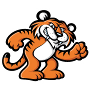 Tiger Mascot (Available) logo design by logo designer Glitschka Studios for your inspiration and for the worlds largest logo competition