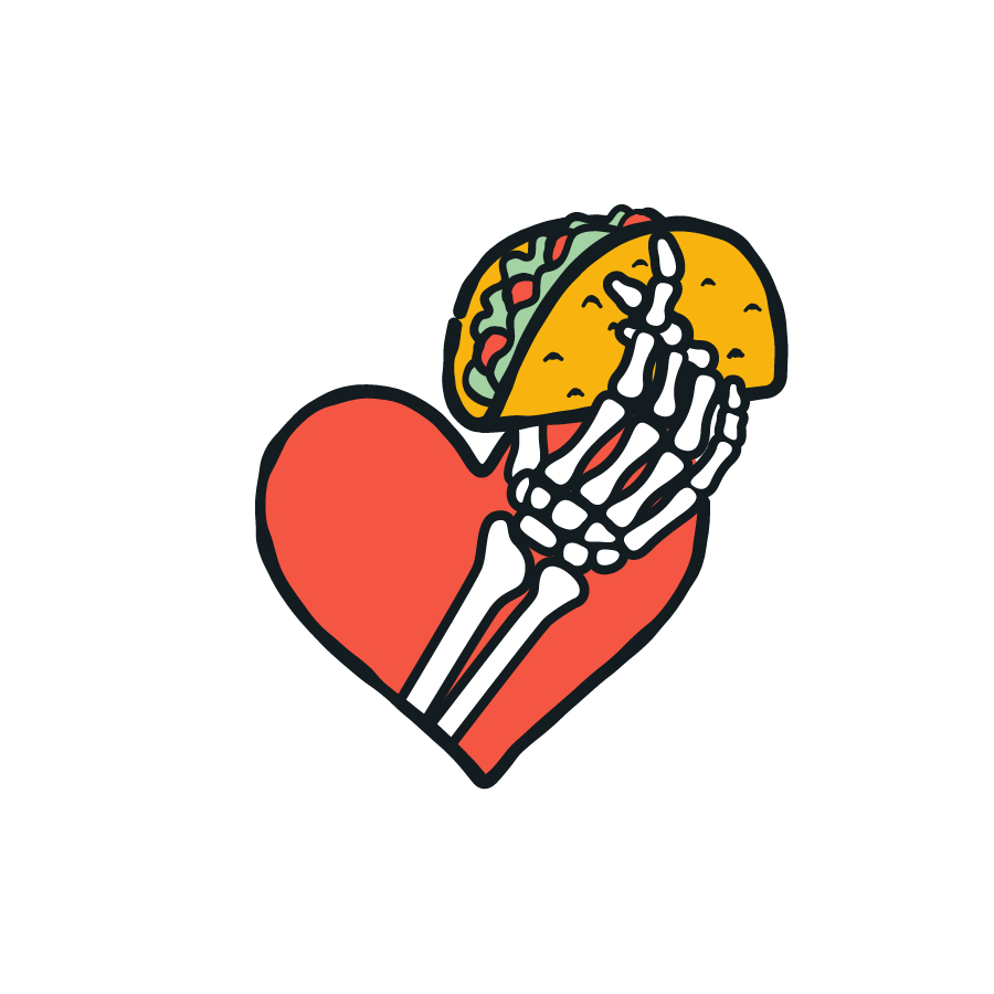 Peace Love Tacos logo design by logo designer Atlas Branding for your inspiration and for the worlds largest logo competition