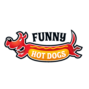 Funny Hot Dogs logo design by logo designer TortugaStudios for your inspiration and for the worlds largest logo competition