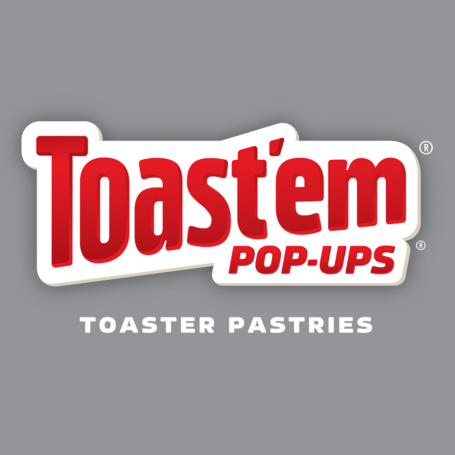 Toast'em Pop-ups Toaster Pastries logo design by logo designer Eric Rob & Isaac for your inspiration and for the worlds largest logo competition