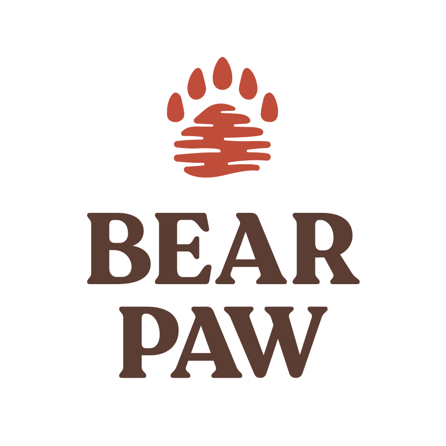 Bear Paw Vertical Logo logo design by logo designer Traina for your inspiration and for the worlds largest logo competition
