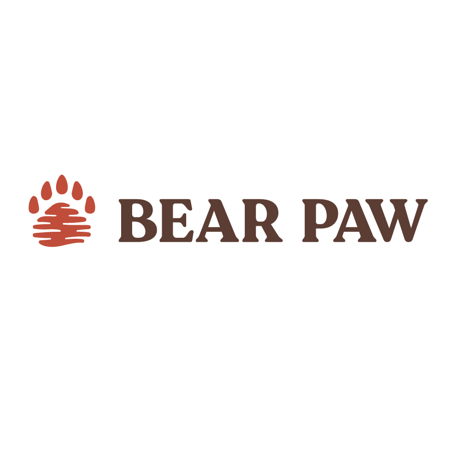 Bear Paw Horizontal Logo logo design by logo designer Traina for your inspiration and for the worlds largest logo competition
