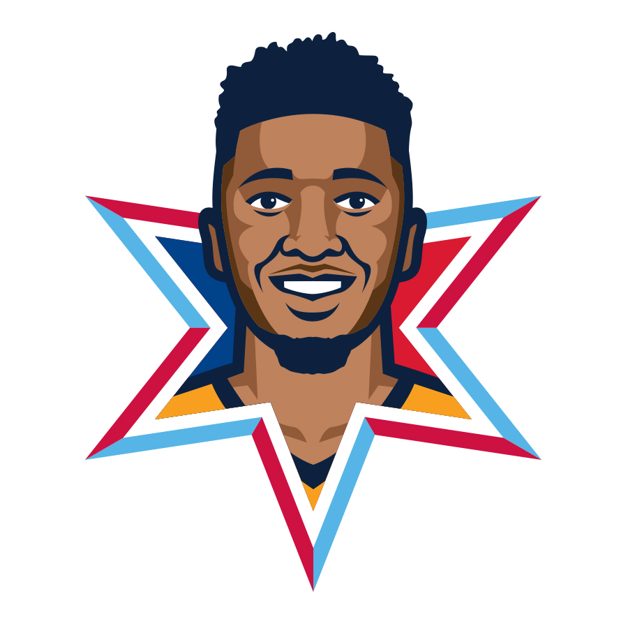 Donovan Mitchell All-Star logo design by logo designer Barnes Design for your inspiration and for the worlds largest logo competition