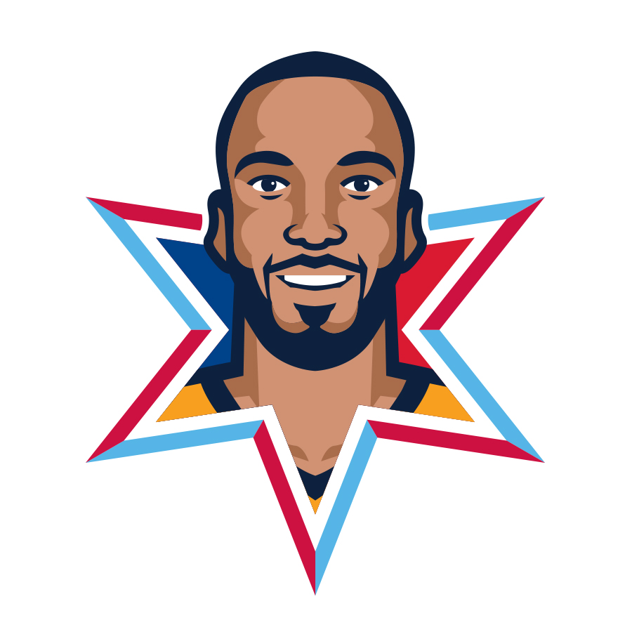 Rudy Gobert All-Star logo design by logo designer Barnes Design for your inspiration and for the worlds largest logo competition