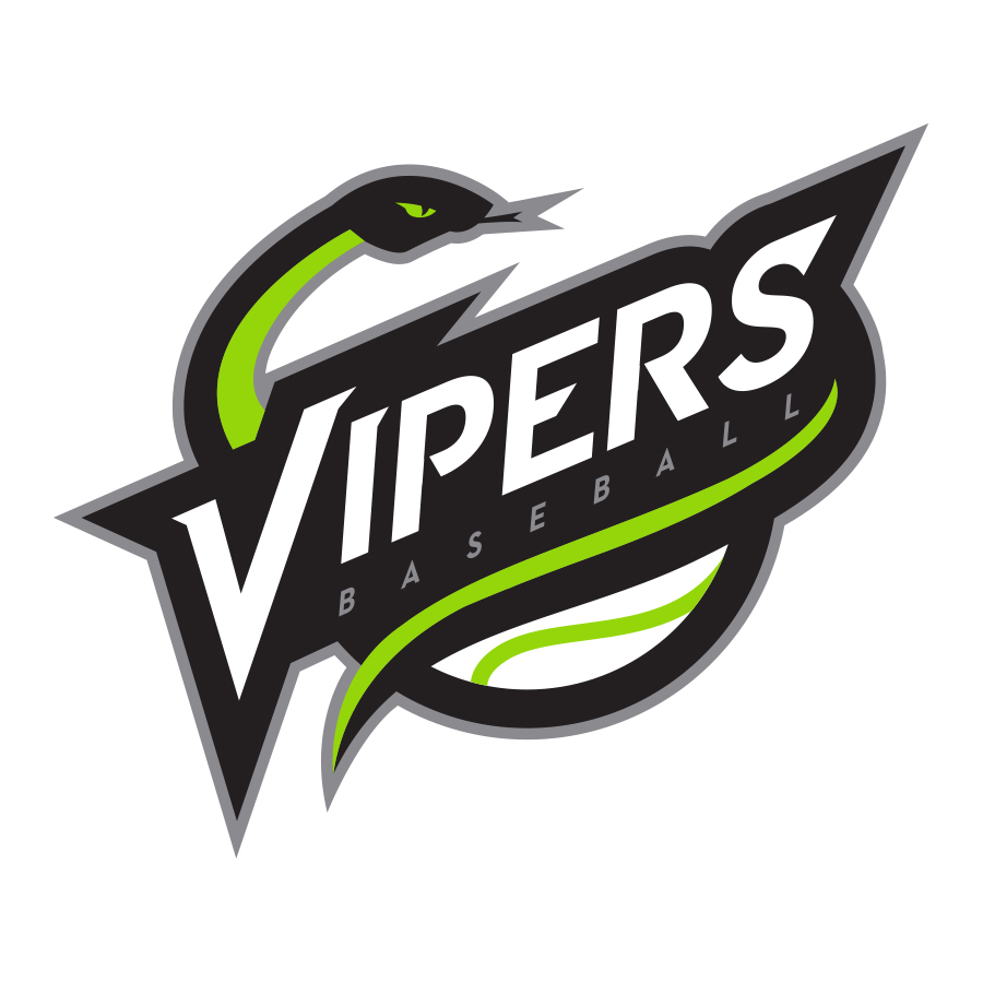 Vipers Baseball logo design by logo designer Barnes Design for your inspiration and for the worlds largest logo competition