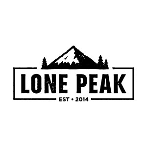 Lone Peak Lock Up logo design by logo designer The Quiet Society for your inspiration and for the worlds largest logo competition