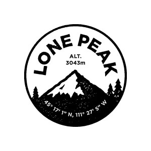 Lone Peak Circle Badge 2 logo design by logo designer The Quiet Society for your inspiration and for the worlds largest logo competition