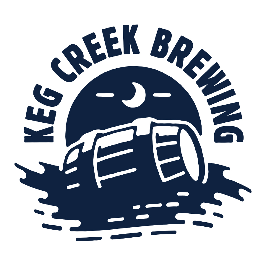 Keg Creek Brewing logo design by logo designer Oxide for your inspiration and for the worlds largest logo competition