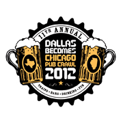 Dallas Becomes Chicago Pub Crawl logo design by logo designer HBS Media for your inspiration and for the worlds largest logo competition