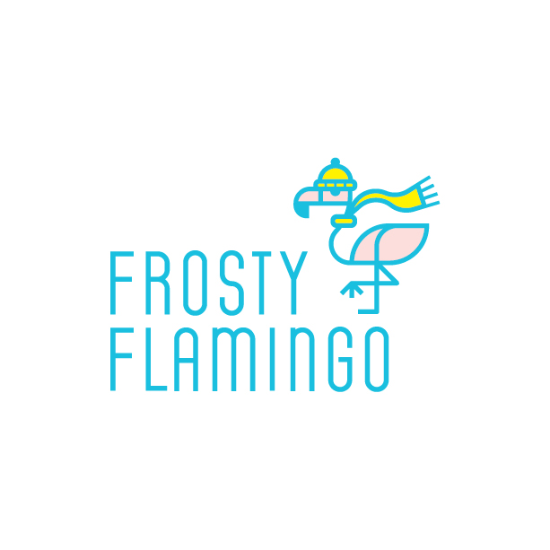 Frosty Flamingo logo design by logo designer Banowetz + Company, Inc. for your inspiration and for the worlds largest logo competition