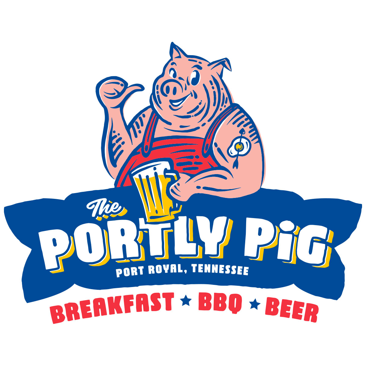 The Portly Pig logo design by logo designer TrioSigns,Inc. for your inspiration and for the worlds largest logo competition