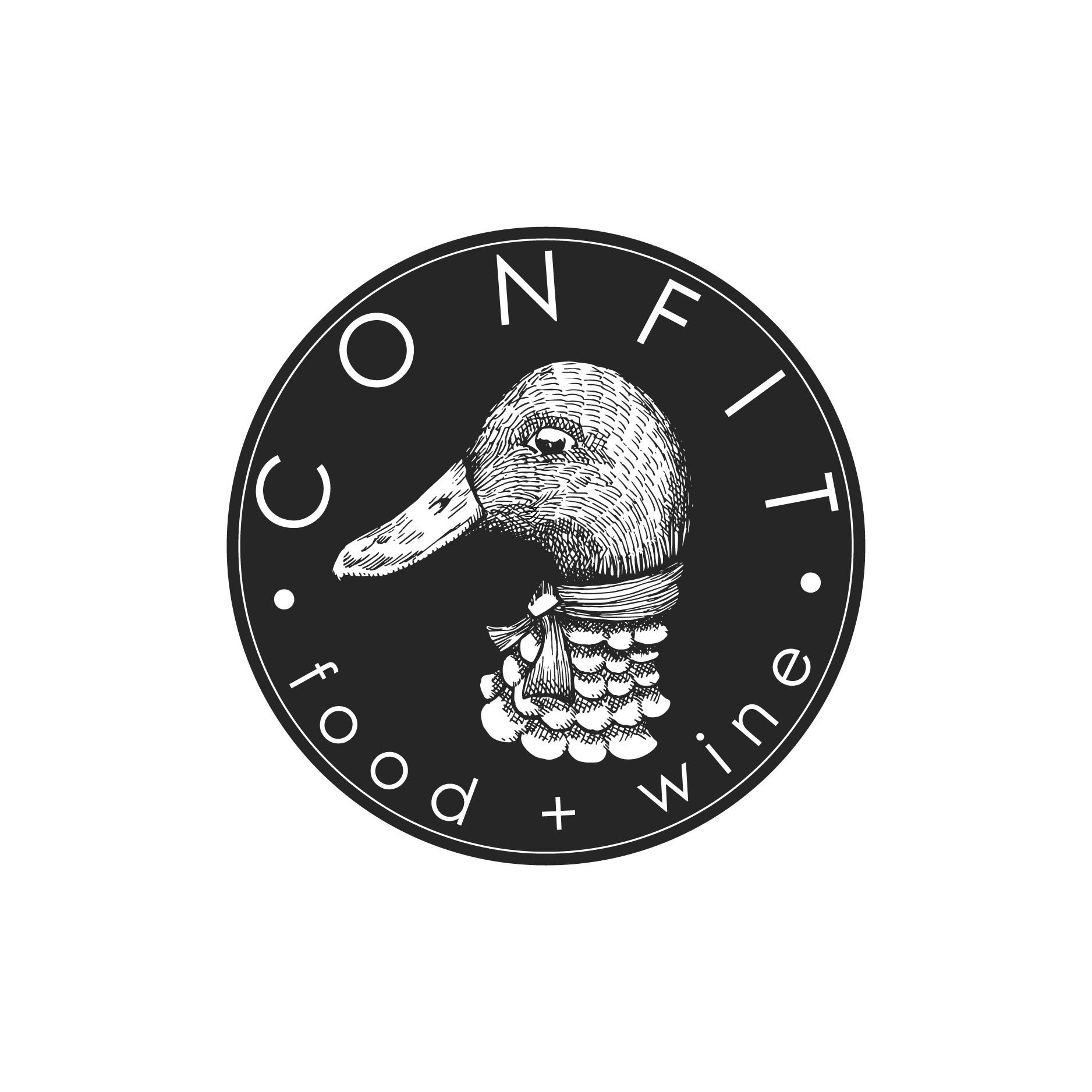 Confit Food + Wine logo design by logo designer Simeon Goa for your inspiration and for the worlds largest logo competition