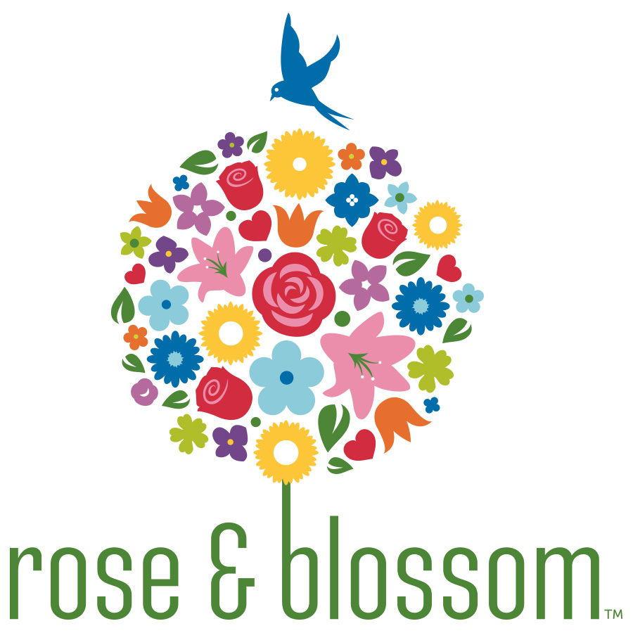 Rose & Blossom logo design by logo designer Ross Hogin Design for your inspiration and for the worlds largest logo competition