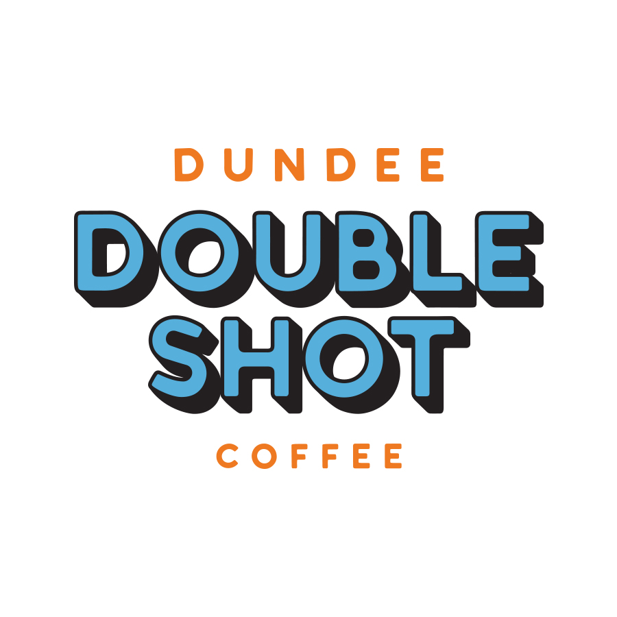 Dundee Double Shot Logo logo design by logo designer Wheelhouse Collective for your inspiration and for the worlds largest logo competition