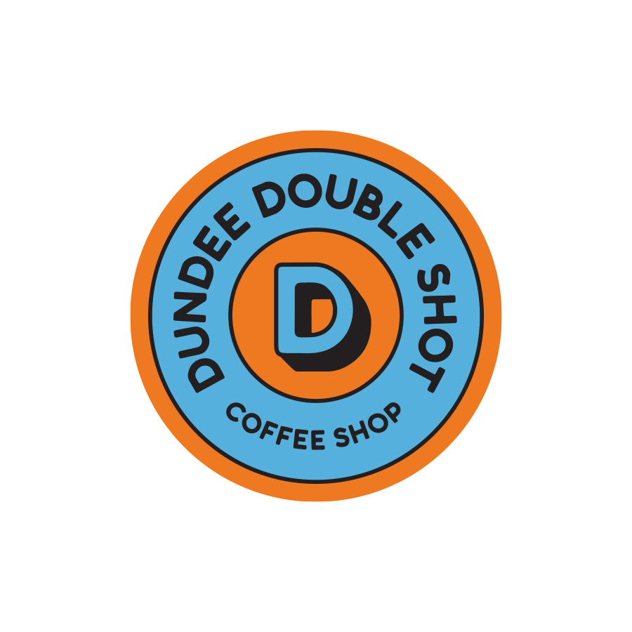 Dundee Double Shot Circle Logo logo design by logo designer Wheelhouse Collective for your inspiration and for the worlds largest logo competition