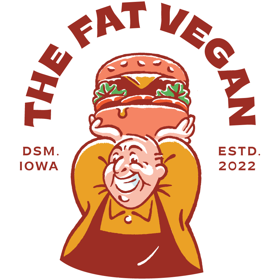 The Fat Vegan Logo logo design by logo designer Avidity Creative for your inspiration and for the worlds largest logo competition