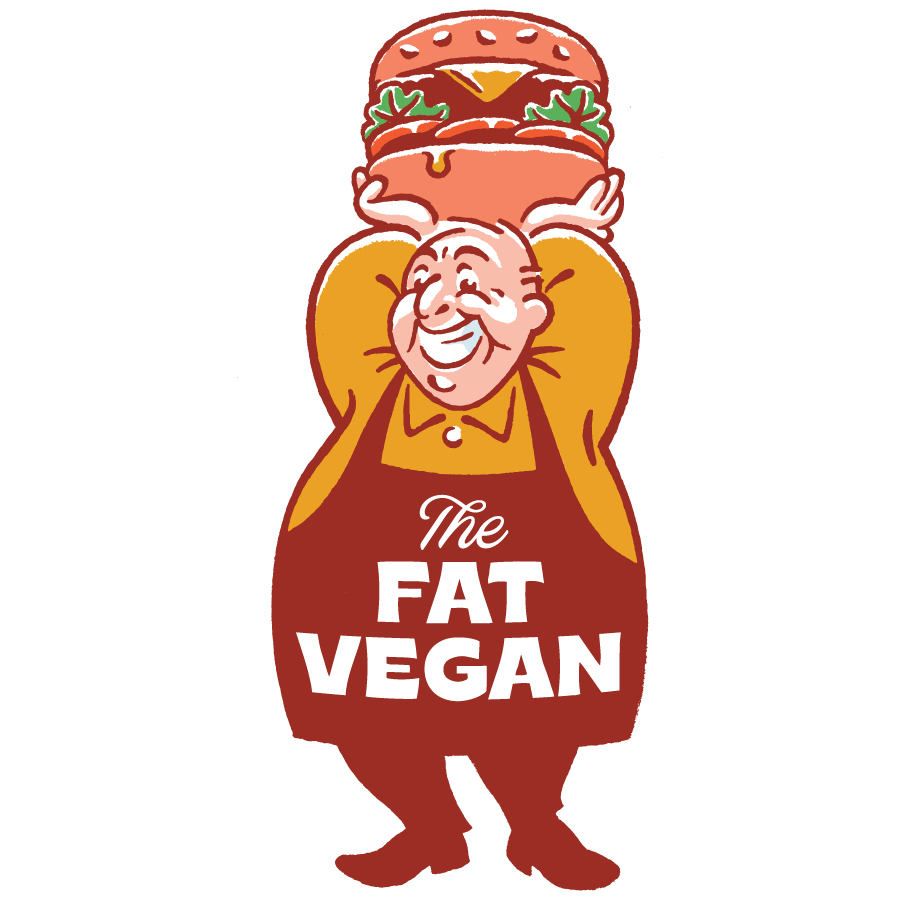 The Fat Vegan Logo logo design by logo designer Avidity Creative for your inspiration and for the worlds largest logo competition