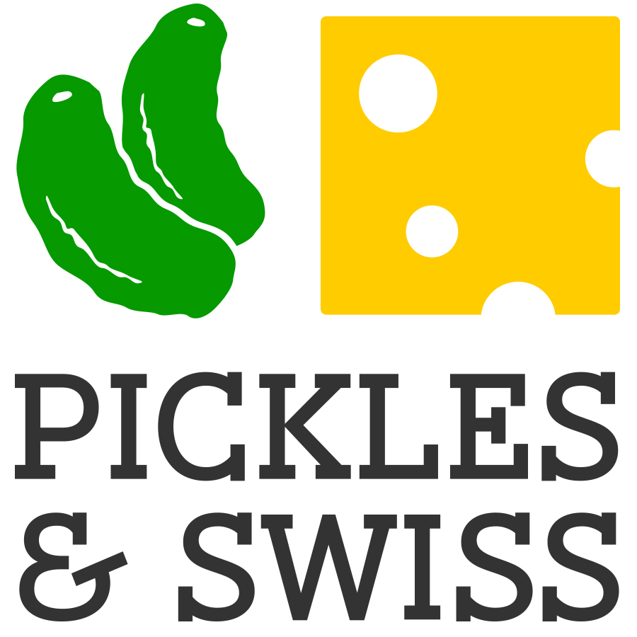 Pickles & Swiss logo design by logo designer irene hoffman design+advertising for your inspiration and for the worlds largest logo competition