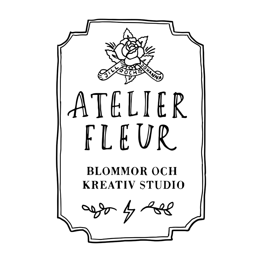 Atelier Fleur logo design by logo designer Soder Reklambyra for your inspiration and for the worlds largest logo competition