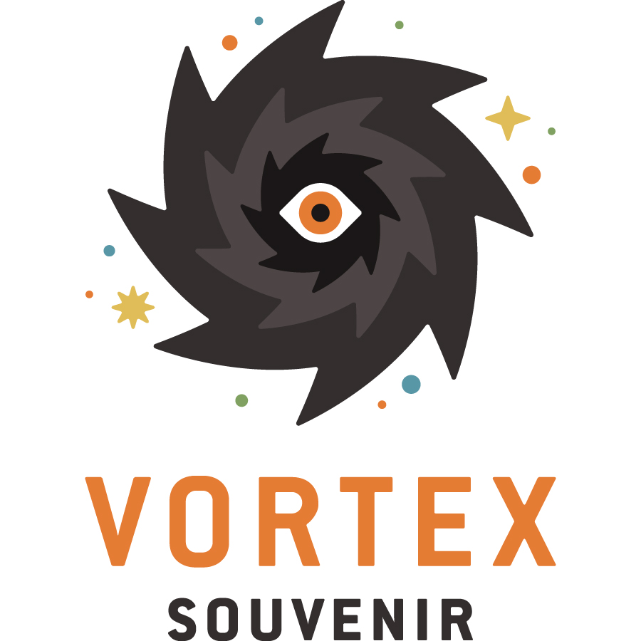 Vortex Souvenir logo design by logo designer Roger Strunk Design & Illustration for your inspiration and for the worlds largest logo competition