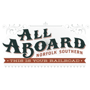 All Aboard logo design by logo designer Norfolk Southern Corp. for your inspiration and for the worlds largest logo competition
