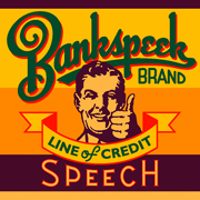 Bankspeek Brand logo design by logo designer Michael Doret Graphic Design for your inspiration and for the worlds largest logo competition