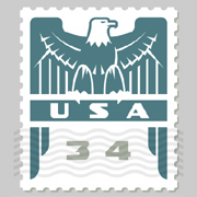 Federal Eagle Stamp logo design by logo designer Michael Doret Graphic Design for your inspiration and for the worlds largest logo competition