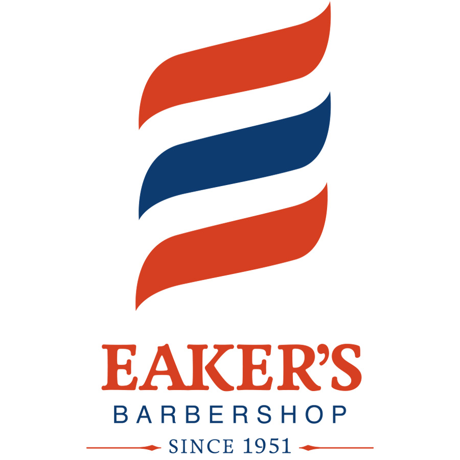Eaker's Barbershop logo design by logo designer Blackdog Creative for your inspiration and for the worlds largest logo competition