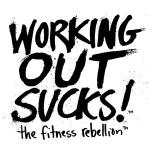 Working Out Sucks! logo design by logo designer Justin Gammon | Design + Illustration for your inspiration and for the worlds largest logo competition
