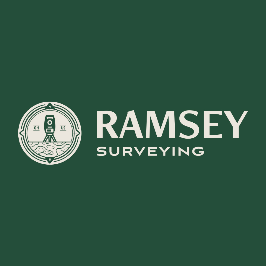 Ramsey Surveying Logo logo design by logo designer Riggalicious Design for your inspiration and for the worlds largest logo competition