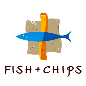 FISH & CHIPS logo design by logo designer TYPE AND SIGNS for your inspiration and for the worlds largest logo competition
