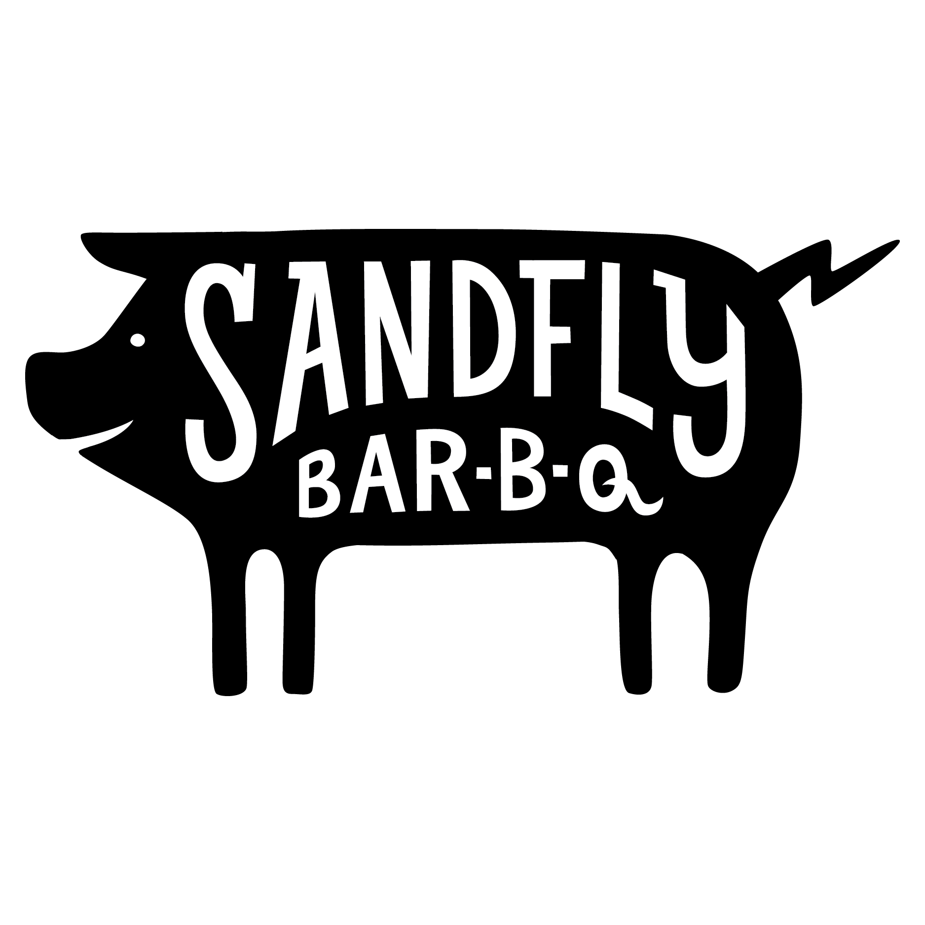 Sandfly Bar-B-Q logo design by logo designer Kay Wolfersperger for your inspiration and for the worlds largest logo competition