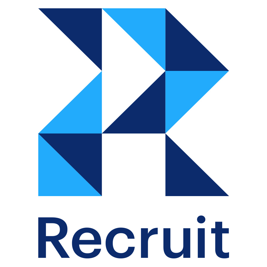 Recruit (Block Concept) logo design by logo designer Jeremiah Britton Design Co. for your inspiration and for the worlds largest logo competition