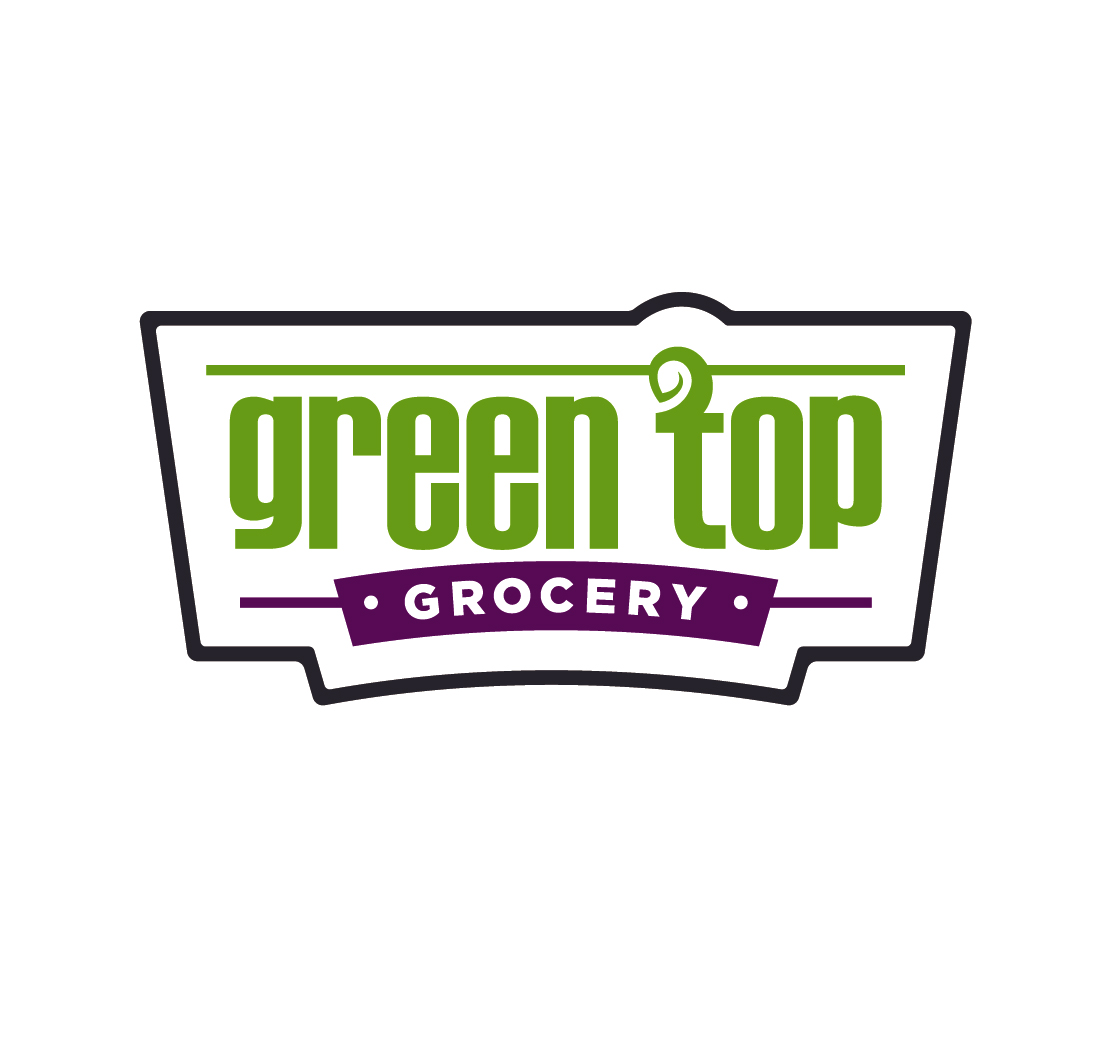 Green Top Grocery logo badge logo design by logo designer Firebrand Cooperative for your inspiration and for the worlds largest logo competition