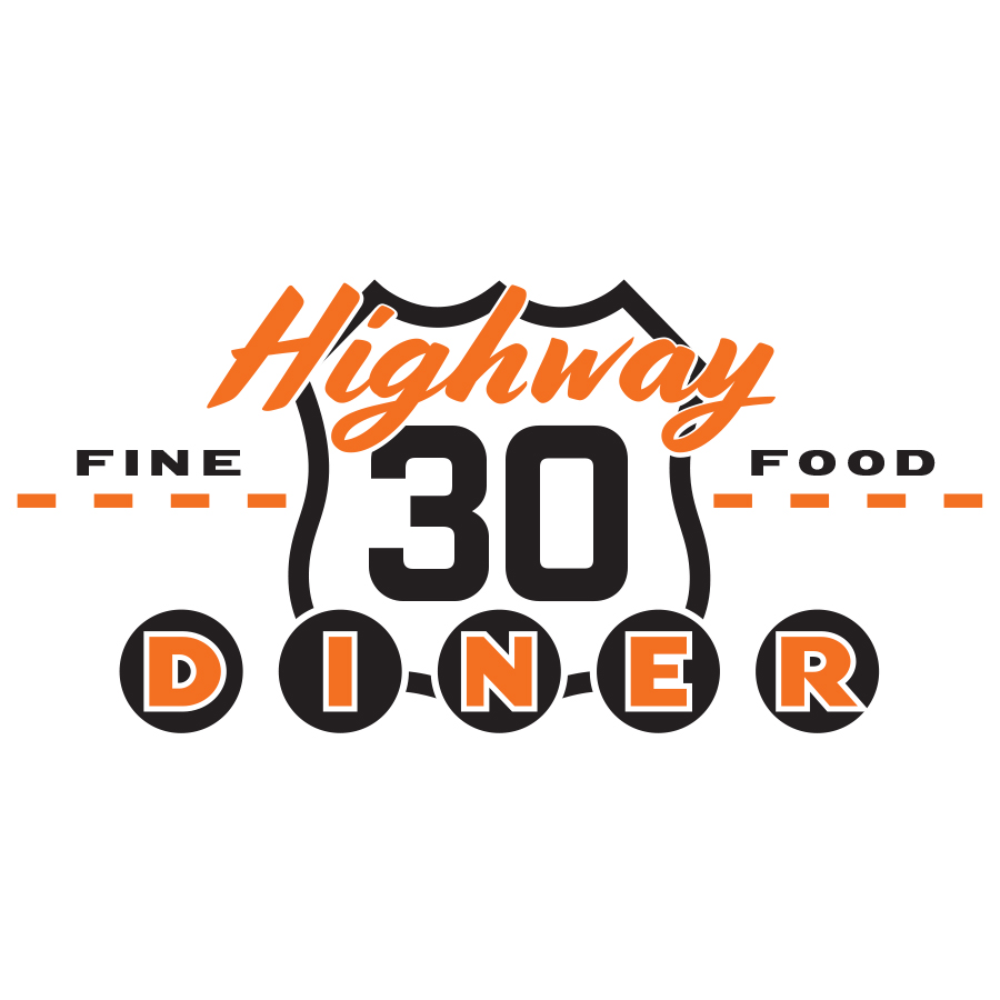 Highway 30 Diner logo design by logo designer Kidd Design for your inspiration and for the worlds largest logo competition