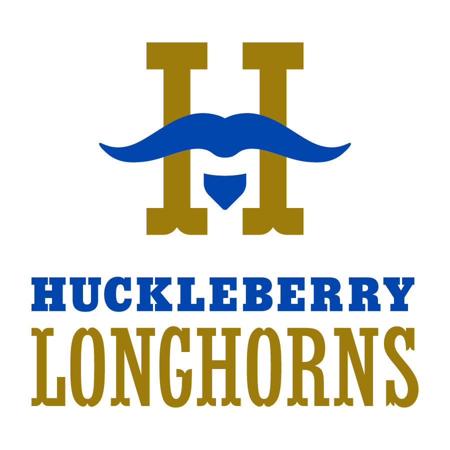Huckleberry Longhorns 2 logo design by logo designer Haffelder Studios for your inspiration and for the worlds largest logo competition
