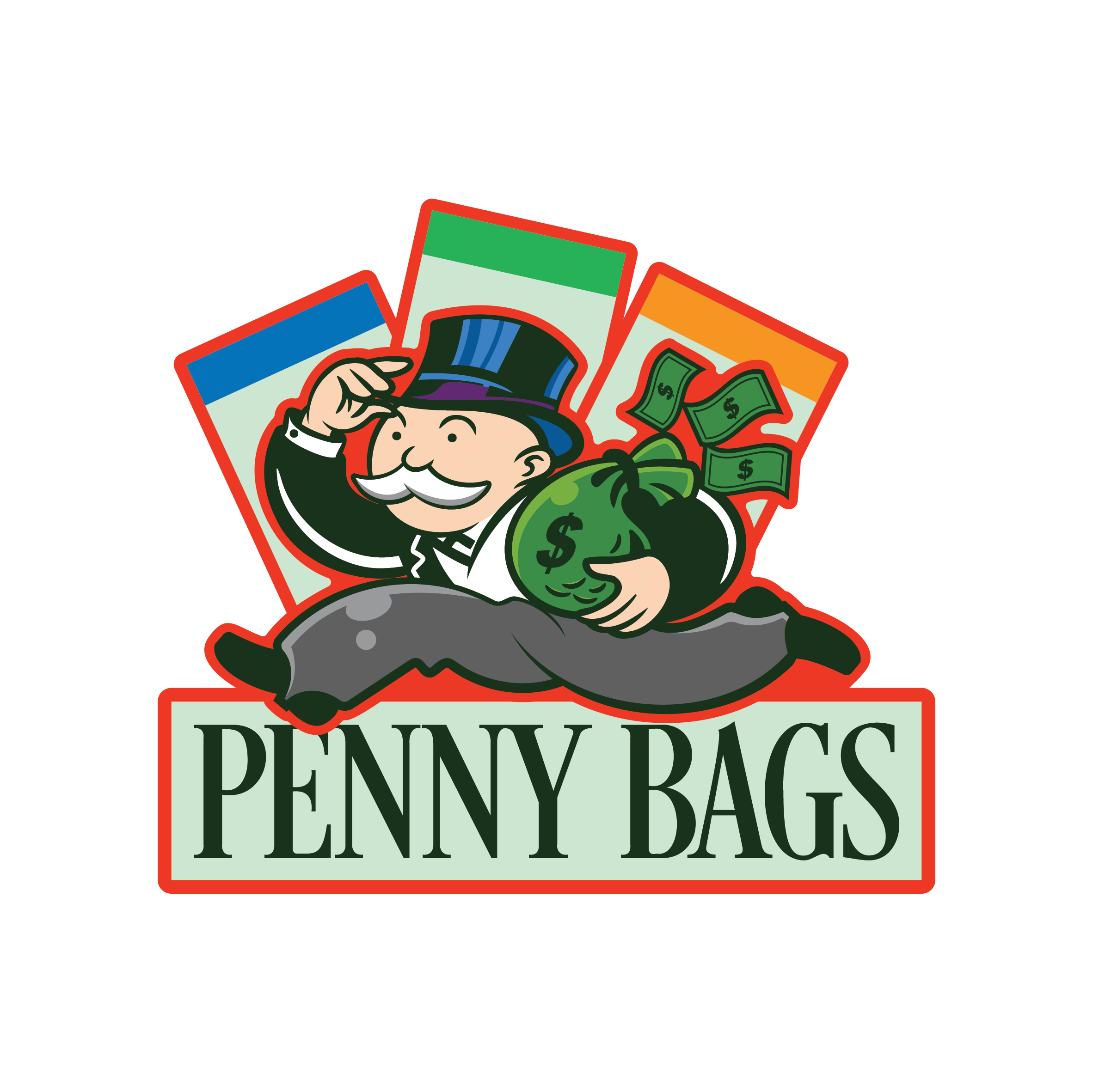 Penny Bags logo design by logo designer Tortoiseshell Black for your inspiration and for the worlds largest logo competition