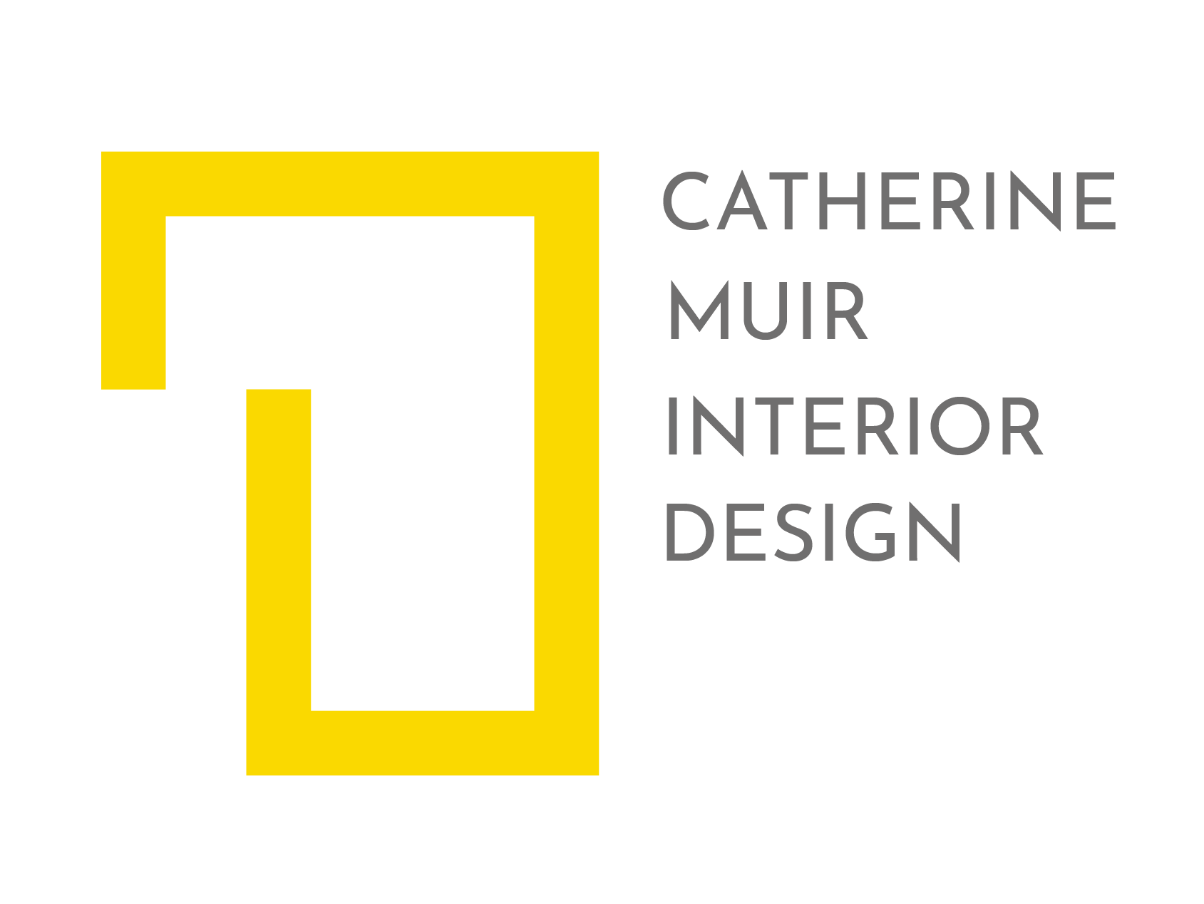 Catherine Muir Interior Design logo design by logo designer Anna Brand Creative Ltd for your inspiration and for the worlds largest logo competition